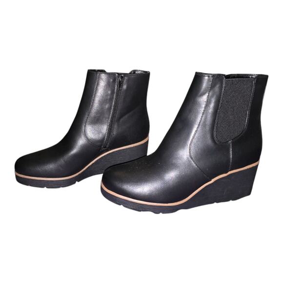 Naturalizer Soul Women's Apollo Black Wedge Ankle Booties Boots New Size‎ 11 - Picture 11 of 14